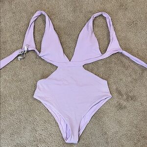 Express Lavender One Piece Swimsuit